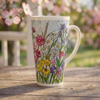 Latte 17oz Ceramic Mug - Coffee or Tea Cup, Extra Tall