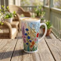 Latte 17oz Ceramic Mug - Coffee or Tea Cup, Extra Tall
