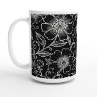 Floral Cups -  Large and Small Ceramic Mugs