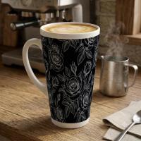Latte 17oz Ceramic Mug - Coffee or Tea Cup, Extra Tall