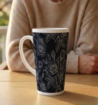 Latte 17oz Ceramic Mug - Coffee or Tea Cup, Extra Tall