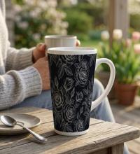 Latte 17oz Ceramic Mug - Coffee or Tea Cup, Extra Tall