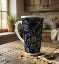 Latte 17oz Ceramic Mug - Coffee or Tea Cup, Extra Tall