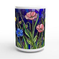 Floral Cups -  Large and Small Ceramic Mugs