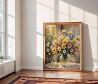 Floral Print - Framed or Unframed - Original Art - Print on Paper