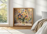 Floral Print - Framed or Unframed - Original Art - Print on Paper