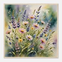 Floral Print - Framed or Unframed - Original Art - Print on Paper
