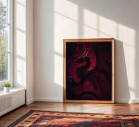 Dragon Print - Framed or Unframed - Original Art - Print on Paper