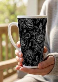 Latte 17oz Ceramic Mug - Coffee or Tea Cup, Extra Tall