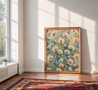 Floral Print - Framed or Unframed - Original Art - Print on Paper