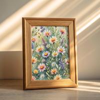 Floral Print - Framed or Unframed - Original Art - Print on Paper