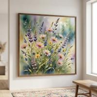 Floral Print - Framed or Unframed - Original Art - Print on Paper