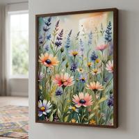 Floral Print - Framed or Unframed - Original Art - Print on Paper
