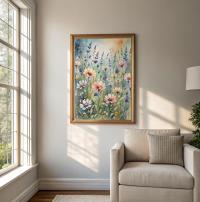 Floral Print - Framed or Unframed - Original Art - Print on Paper