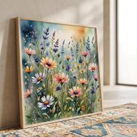 Floral Print - Framed or Unframed - Original Art - Print on Paper