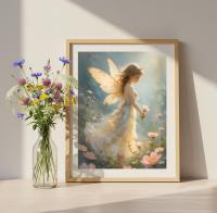 Fairy Print - Framed or Unframed - Original Art - Print on Paper