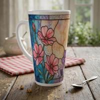 Latte 17oz Ceramic Mug - Coffee or Tea Cup, Extra Tall