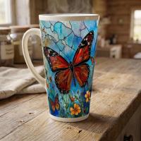 Latte 17oz Ceramic Mug - Coffee or Tea Cup, Extra Tall