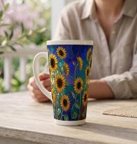 Latte 17oz Ceramic Mug - Coffee or Tea Cup, Extra Tall