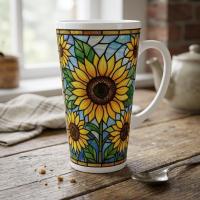 Latte 17oz Ceramic Mug - Coffee or Tea Cup, Extra Tall