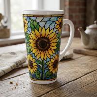 Latte 17oz Ceramic Mug - Coffee or Tea Cup, Extra Tall