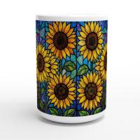 Sunflower Cups Set - Large and Small Mugs