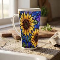 Latte 17oz Ceramic Mug - Coffee or Tea Cup, Extra Tall