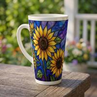 Latte 17oz Ceramic Mug - Coffee or Tea Cup, Extra Tall