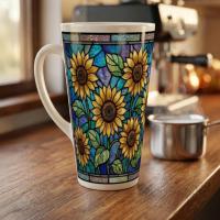 Latte 17oz Ceramic Mug - Coffee or Tea Cup, Extra Tall