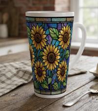 Latte 17oz Ceramic Mug - Coffee or Tea Cup, Extra Tall