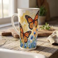 Latte 17oz Ceramic Mug - Coffee or Tea Cup, Extra Tall