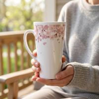 Latte 17oz Ceramic Mug - Coffee or Tea Cup, Extra Tall
