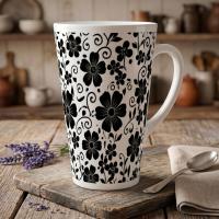 Latte 17oz Ceramic Mug - Coffee or Tea Cup, Extra Tall