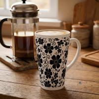 Latte 17oz Ceramic Mug - Coffee or Tea Cup, Extra Tall