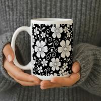 Floral Cups -  Large and Small Ceramic Mugs