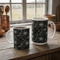 Floral Cups -  Large and Small Ceramic Mugs