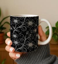 Floral Cups -  Large and Small Ceramic Mugs