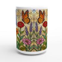 Butterfly Cups, Large and Small Mug Set