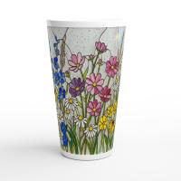 Latte 17oz Ceramic Mug - Coffee or Tea Cup, Extra Tall