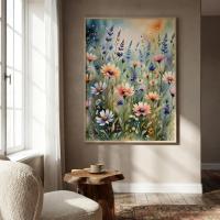 Floral Print - Framed or Unframed - Original Art - Print on Paper