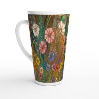 Latte 17oz Ceramic Mug - Coffee or Tea Cup, Extra Tall