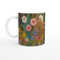 Floral Cups -  Large and Small Ceramic Mugs