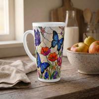 Latte 17oz Ceramic Mug - Coffee or Tea Cup, Extra Tall