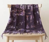 Hand Dyed Tie Dye Pashmina, Blanket Shawl, Wide Scarf, Head Wrap - Rayon Shawl