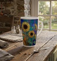 Latte 17oz Ceramic Mug - Coffee or Tea Cup, Extra Tall