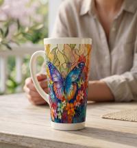 Latte 17oz Ceramic Mug - Coffee or Tea Cup, Extra Tall