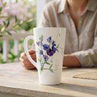 Latte 17oz Ceramic Mug - Coffee or Tea Cup, Extra Tall