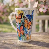 Latte 17oz Ceramic Mug - Coffee or Tea Cup, Extra Tall