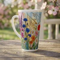 Latte 17oz Ceramic Mug - Coffee or Tea Cup, Extra Tall