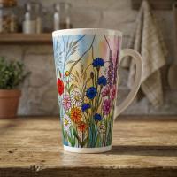 Latte 17oz Ceramic Mug - Coffee or Tea Cup, Extra Tall